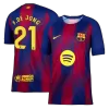 F.DE JONG #21 Barcelona Soccer Jersey Home Custom Shirt 2025/26 - bestsoccerstore