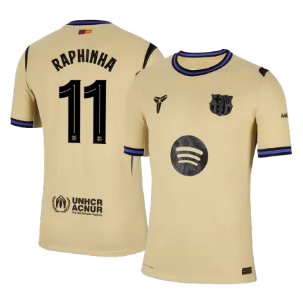 Authentic RAPHINHA #11 Soccer Jersey Barcelona Away Shirt 2025/26 - bestsoccerstore