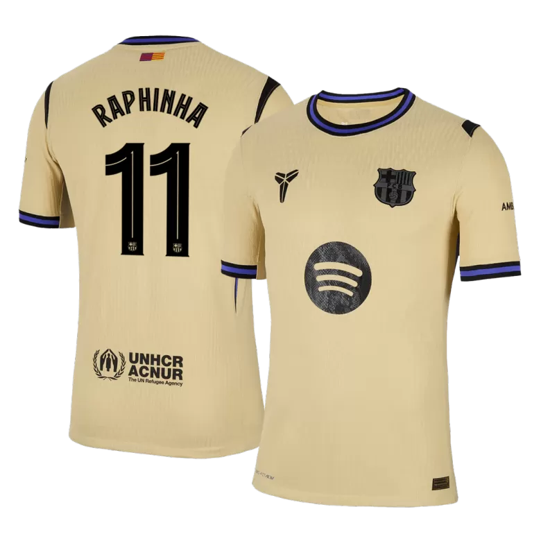 Authentic RAPHINHA #11 Soccer Jersey Barcelona x Kobe Bryant Away Shirt 2025/26 -UCL - bestsoccerstore