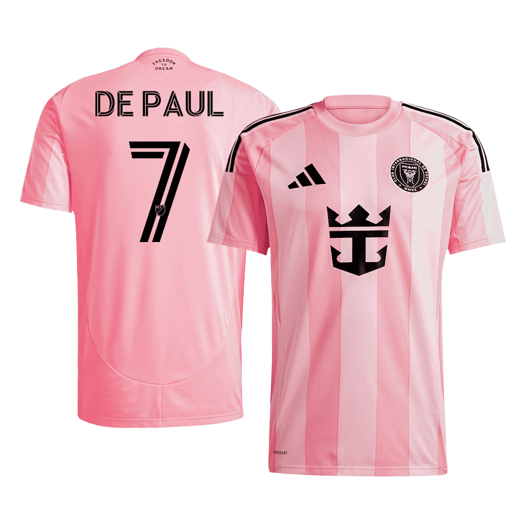DE PAUL #7 Inter Miami CF Soccer Jersey Home Custom Shirt 2025 - bestsoccerstore