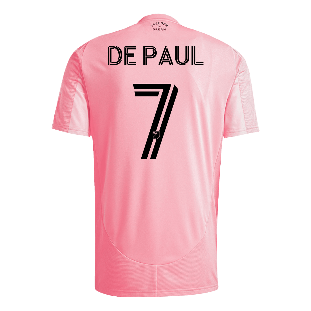 DE PAUL #7 Inter Miami CF Soccer Jersey Home Custom Shirt 2025 - bestsoccerstore
