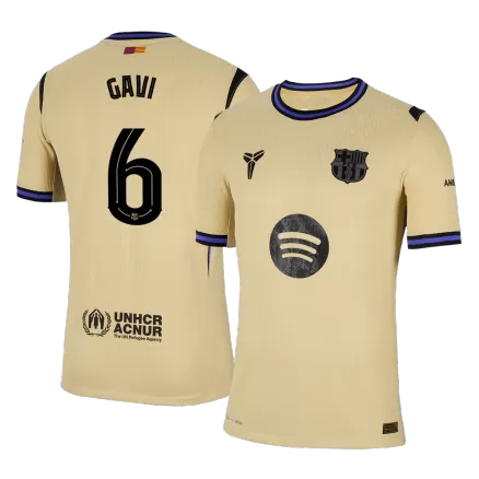 Authentic GAVI #6 Soccer Jersey Barcelona Away Shirt 2025/26 - bestsoccerstore
