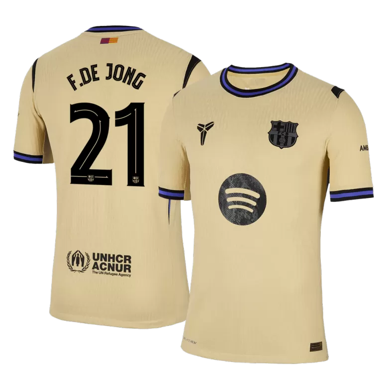 Authentic F.DE JONG #21 Soccer Jersey Barcelona x Kobe Bryant Away Shirt 2025/26 -UCL - bestsoccerstore