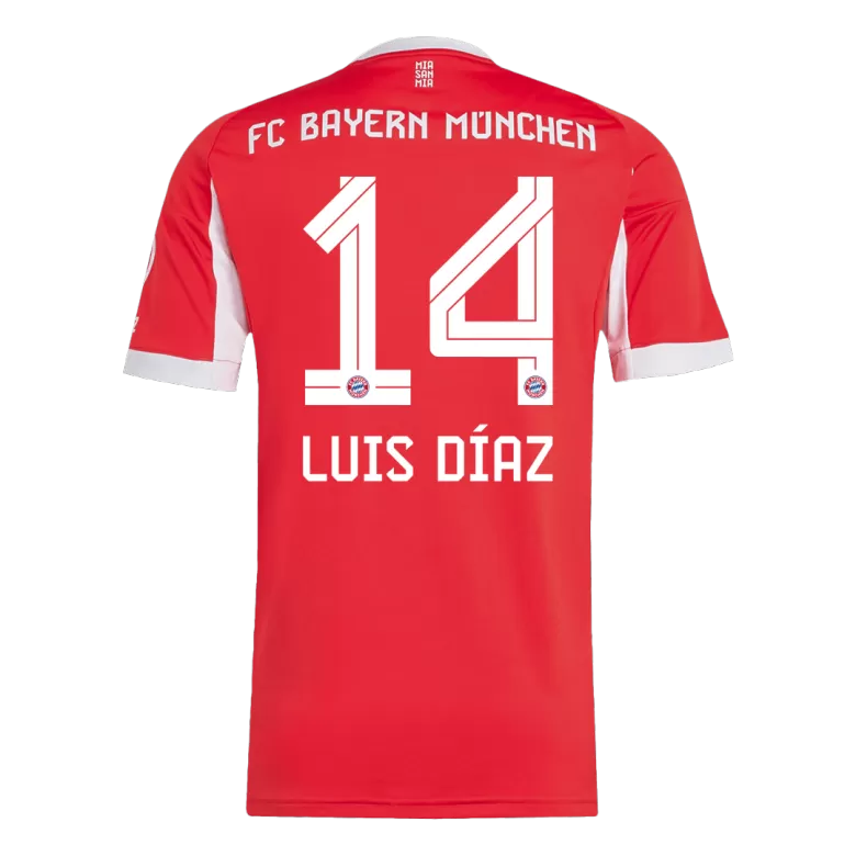 LUIS DÍAZ #14 Bayern Munich Soccer Jersey Home Custom Shirt 2025/26 - bestsoccerstore