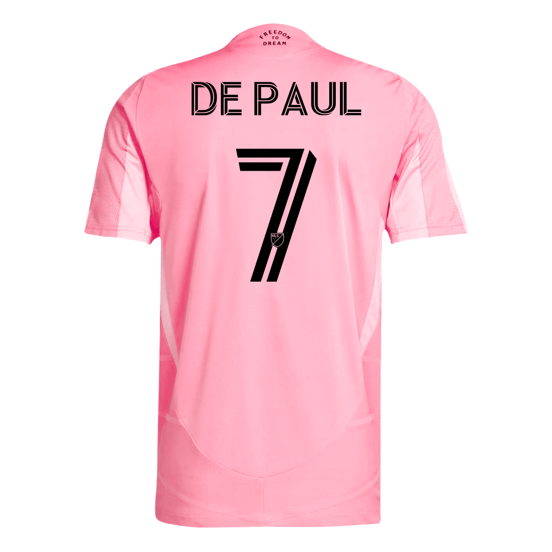 Inter Miami CF DE PAUL #7 Home Custom Player Version Soccer Jersey 2025 - bestsoccerstore