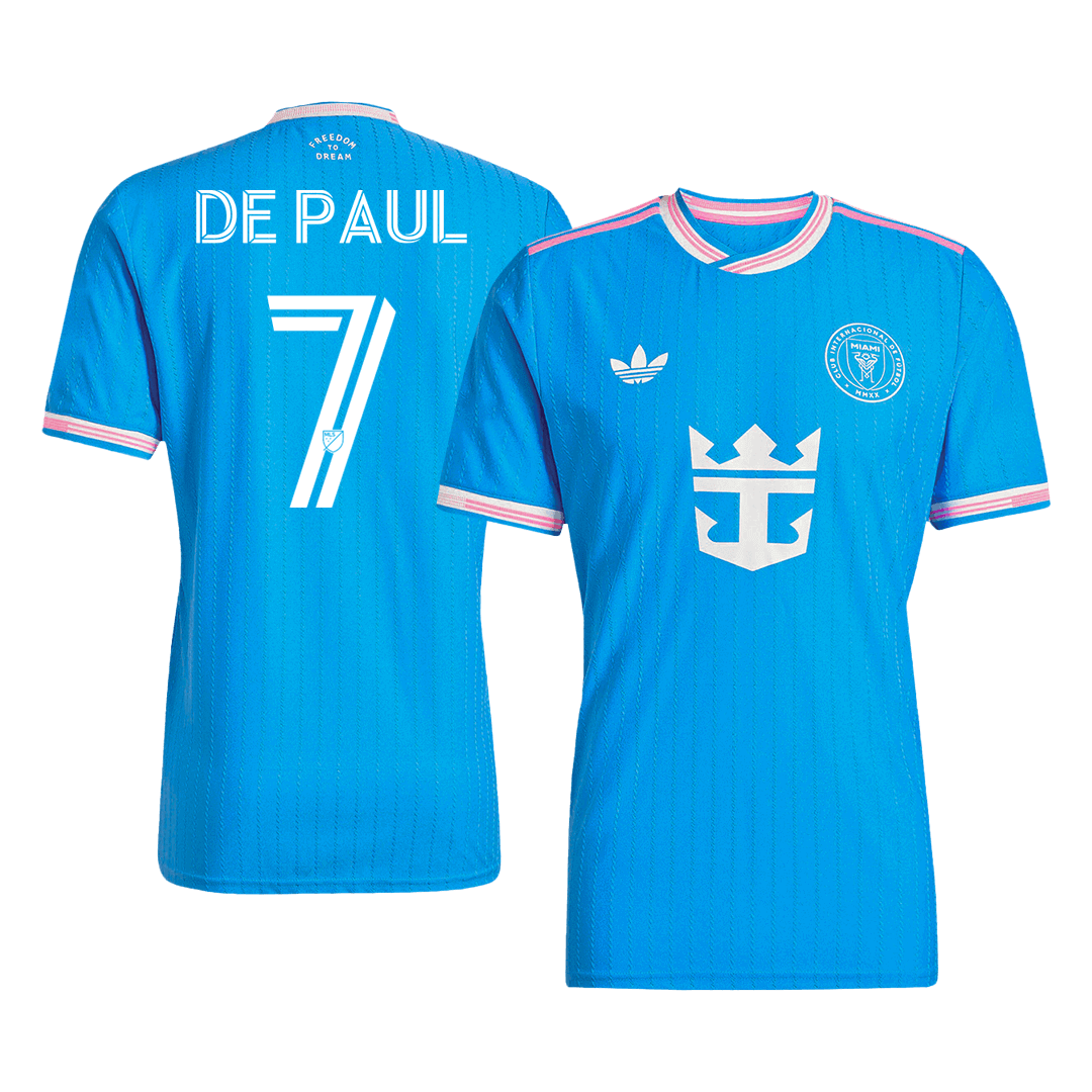 Inter Miami CF DE PAUL #7 Third Away Custom Player Version Soccer Jersey 2025 - bestsoccerstore