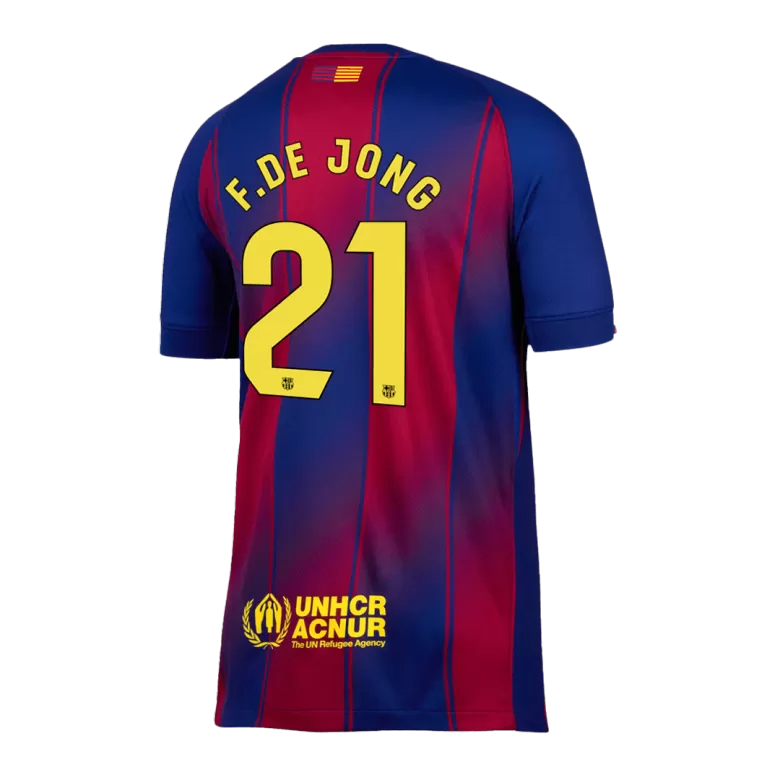 F.DE JONG #21 Barcelona Soccer Jersey Home Custom Shirt 2025/26 - bestsoccerstore