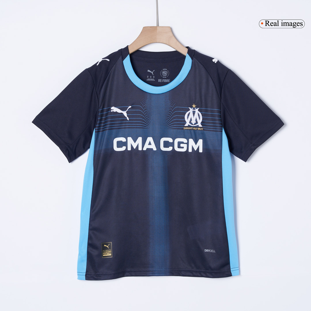 Kids Marseille Away Custom Soccer Kits 2025/26 - bestsoccerstore