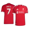 Authentic WIRTZ #7 Soccer Jersey Liverpool Home Shirt 2025/26 - bestsoccerstore