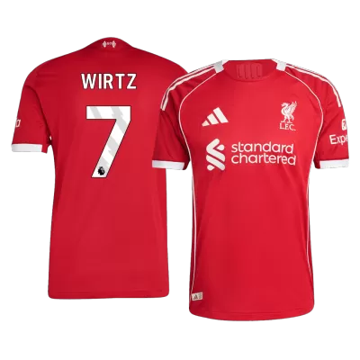Authentic WIRTZ #7 Soccer Jersey Liverpool Home Shirt 2025/26 - bestsoccerstore