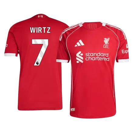 Authentic WIRTZ #7 Soccer Jersey Liverpool Home Shirt 2025/26 - bestsoccerstore