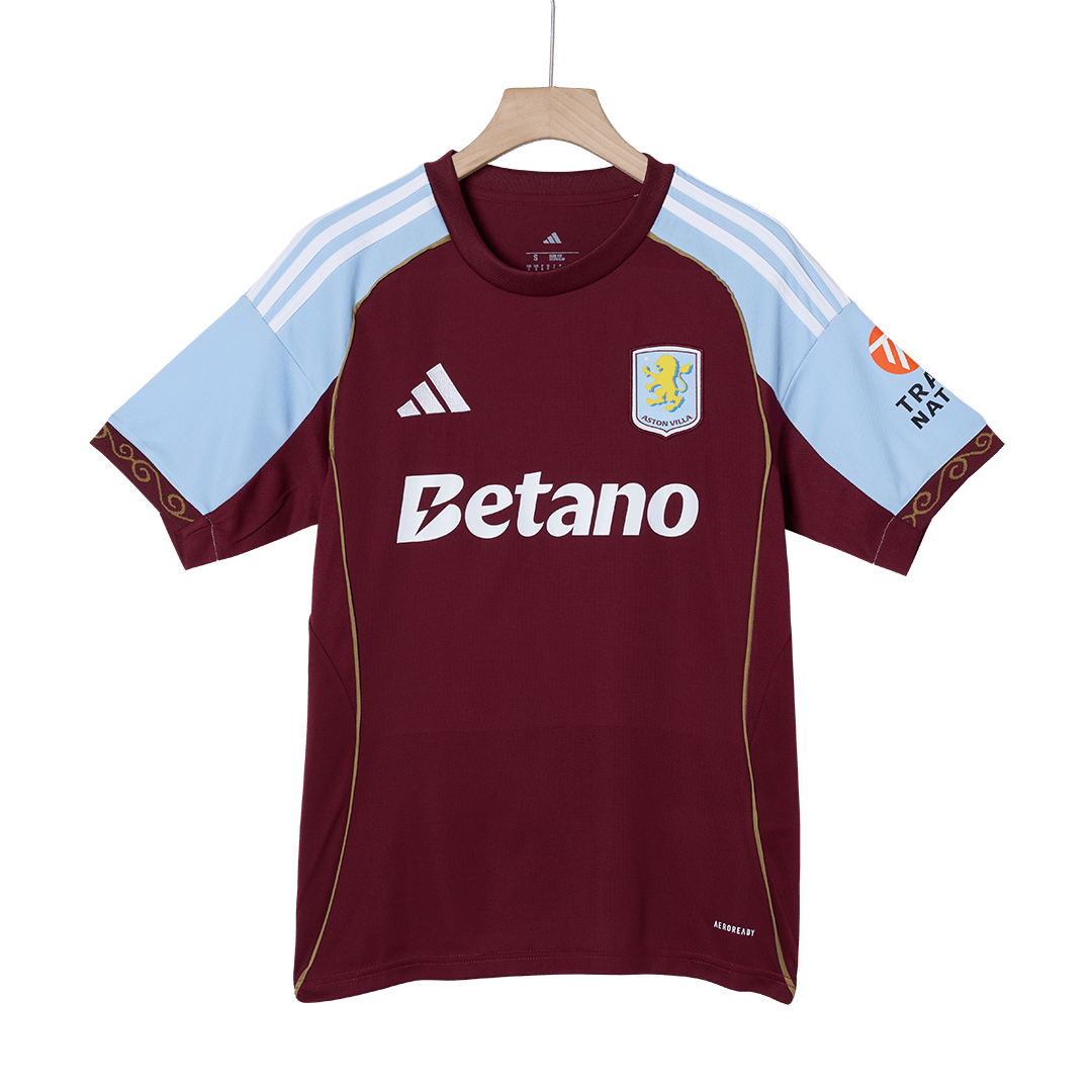 Aston Villa Soccer Jersey Home Custom Shirt 2025/26 - bestsoccerstore