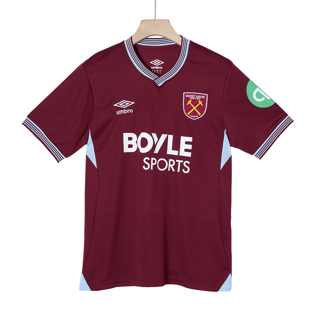 West Ham United Soccer Jersey Home Custom Shirt 2025/26 - bestsoccerstore