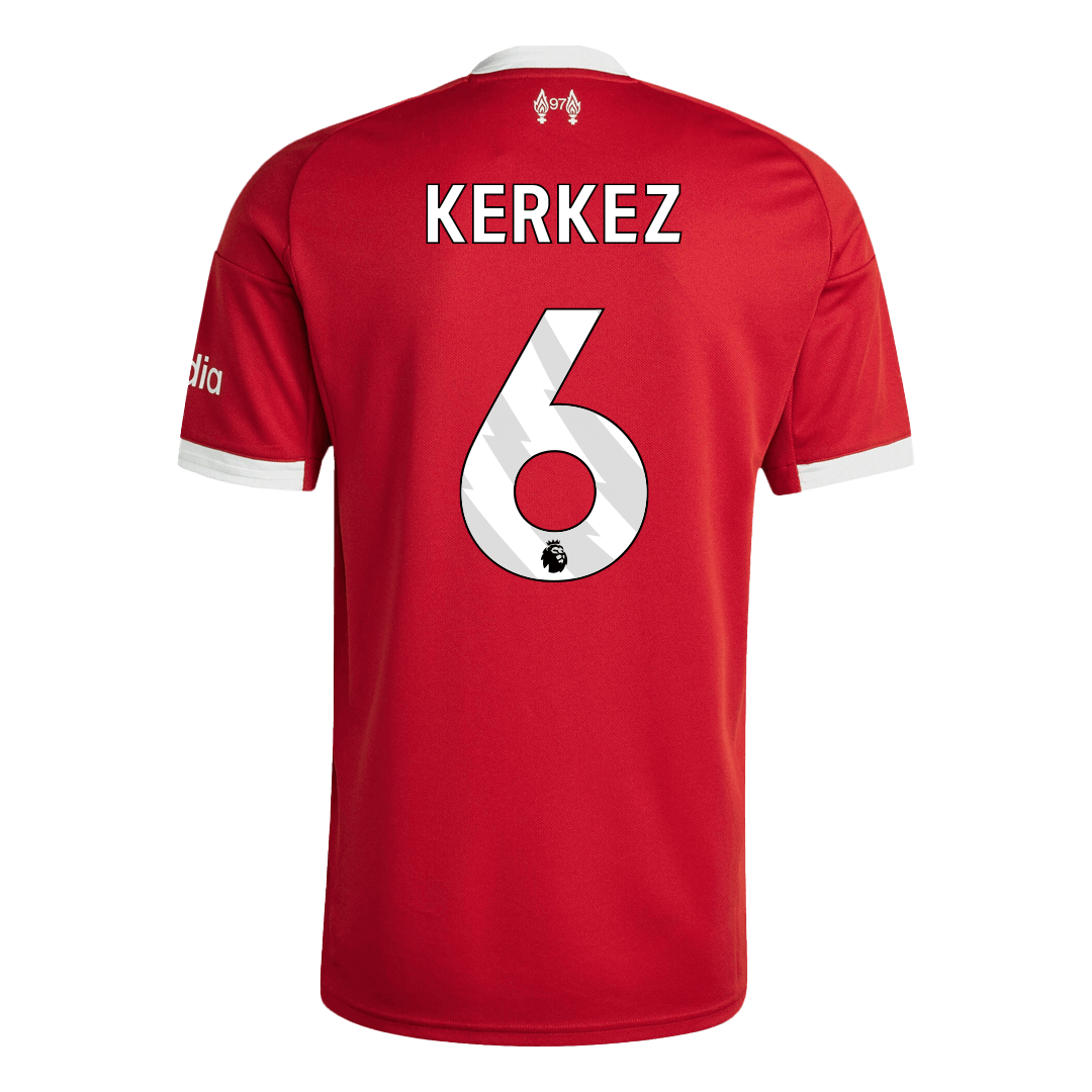 KERKEZ #6 Liverpool Soccer Jersey Home Custom Shirt 2025/26