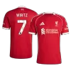 WIRTZ #7 Liverpool Soccer Jersey Home Custom Shirt 2025/26 - bestsoccerstore