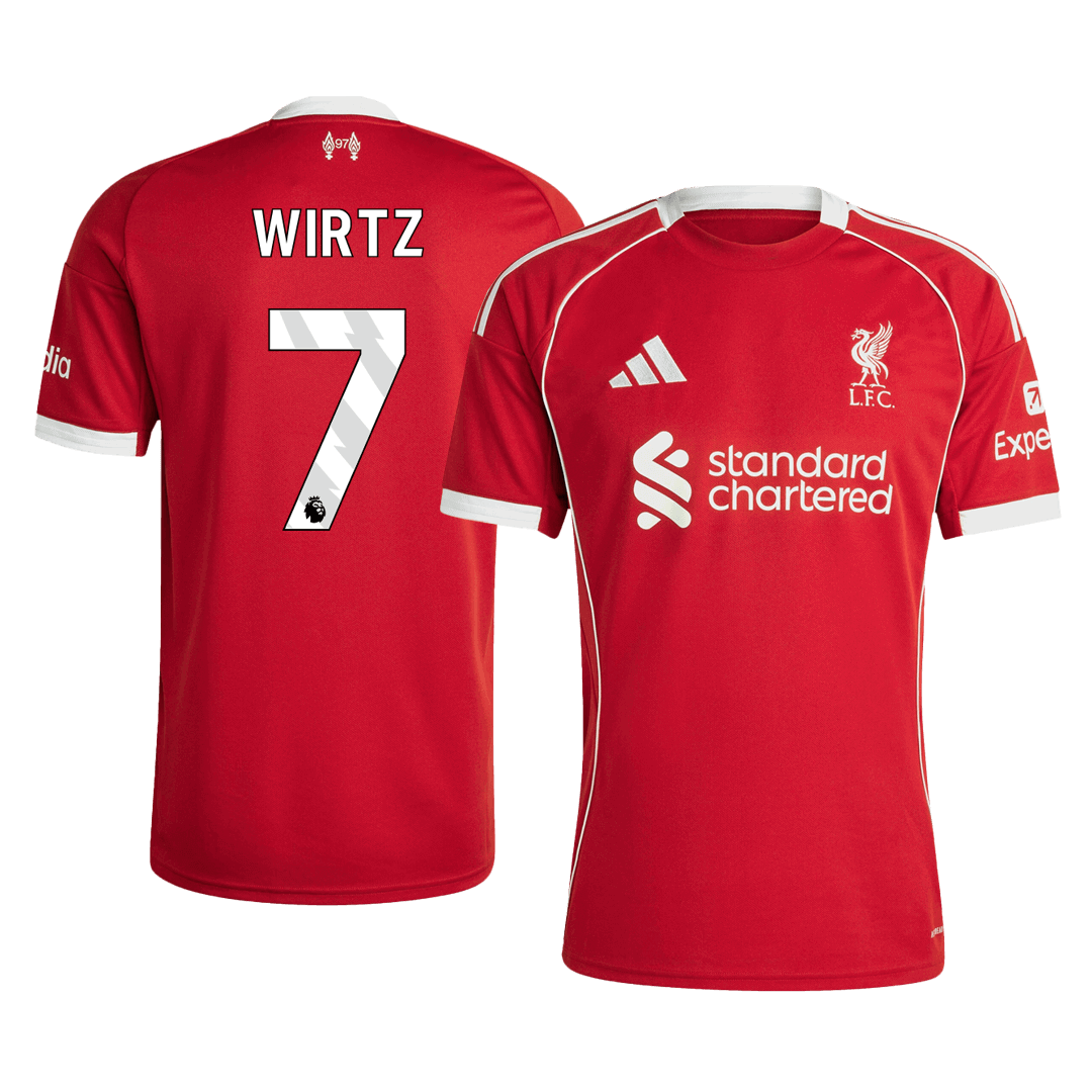 Liverpool WIRTZ #7 Soccer Jersey Home 2025/26 Custom Shirt - bestsoccerstore