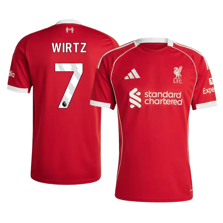WIRTZ #7 Liverpool Soccer Jersey Home Custom Shirt 2025/26 - bestsoccerstore