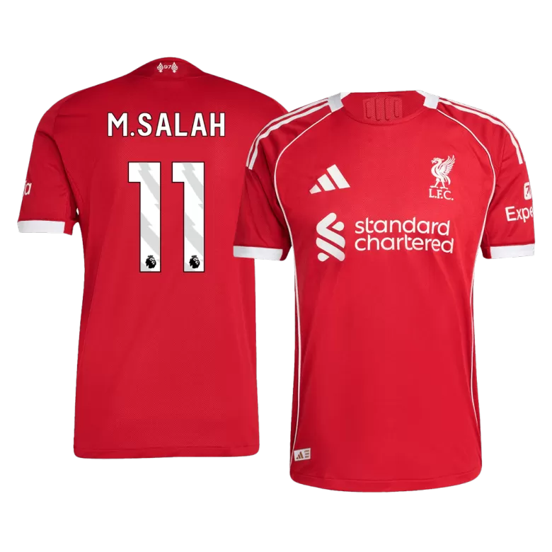 Authentic M.SALAH #11 Soccer Jersey Liverpool Home Shirt 2025/26 - bestsoccerstore