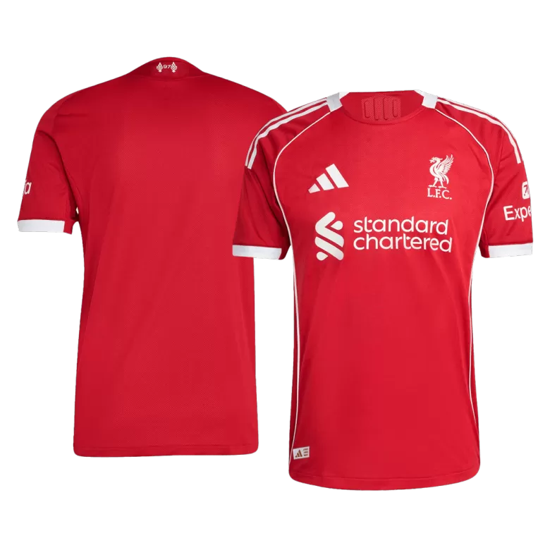 Authentic Liverpool Jersey Custom Soccer Jersey Home 2025/26 - bestsoccerstore