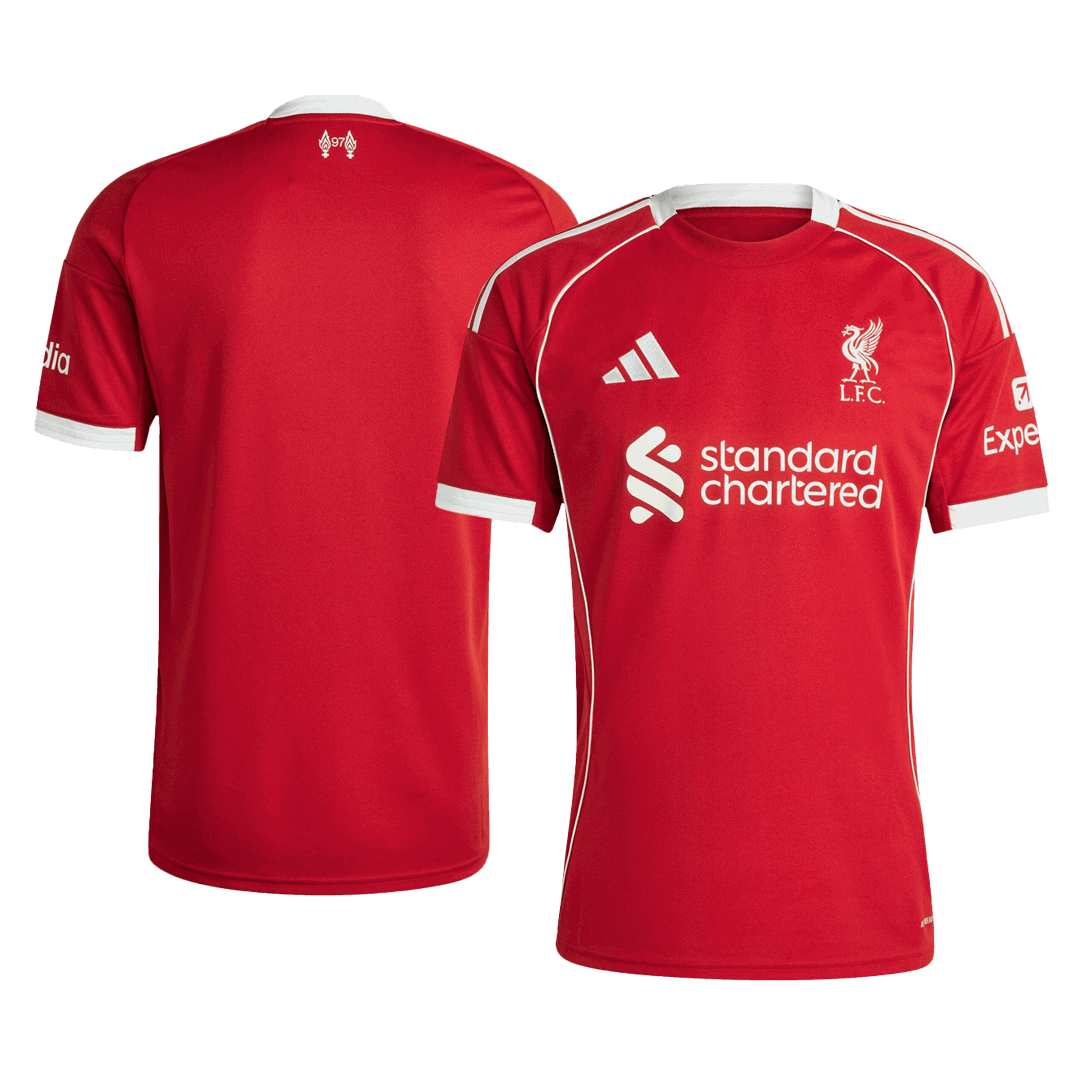 Liverpool Soccer Jersey Home 2025/26 Custom Shirt