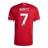 WIRTZ #7 Liverpool Soccer Jersey Home Custom Shirt 2025/26 - bestsoccerstore