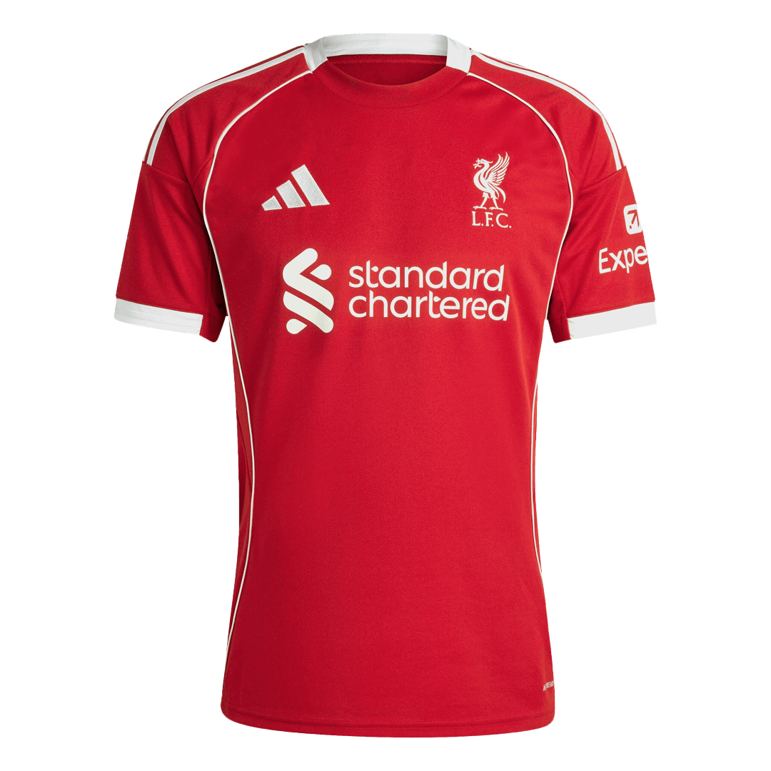 Liverpool VIRGIL #4 Soccer Jersey Home 2025/26 Custom Shirt