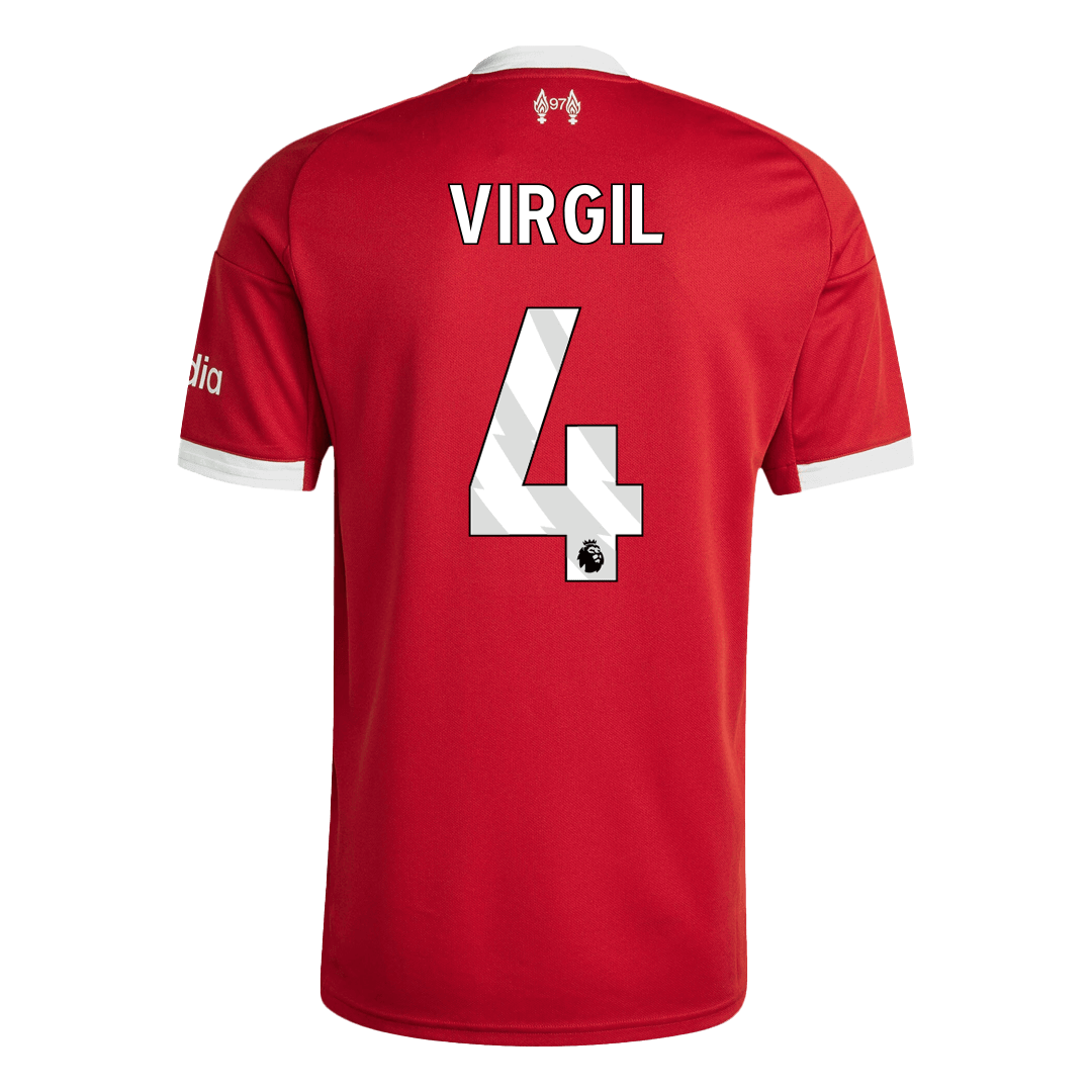 Liverpool VIRGIL #4 Soccer Jersey Home 2025/26 Custom Shirt