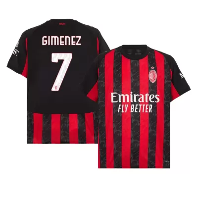 AC Milan Jersey Custom GIMENEZ #7 Soccer Jersey Home 2025/26 - bestsoccerstore