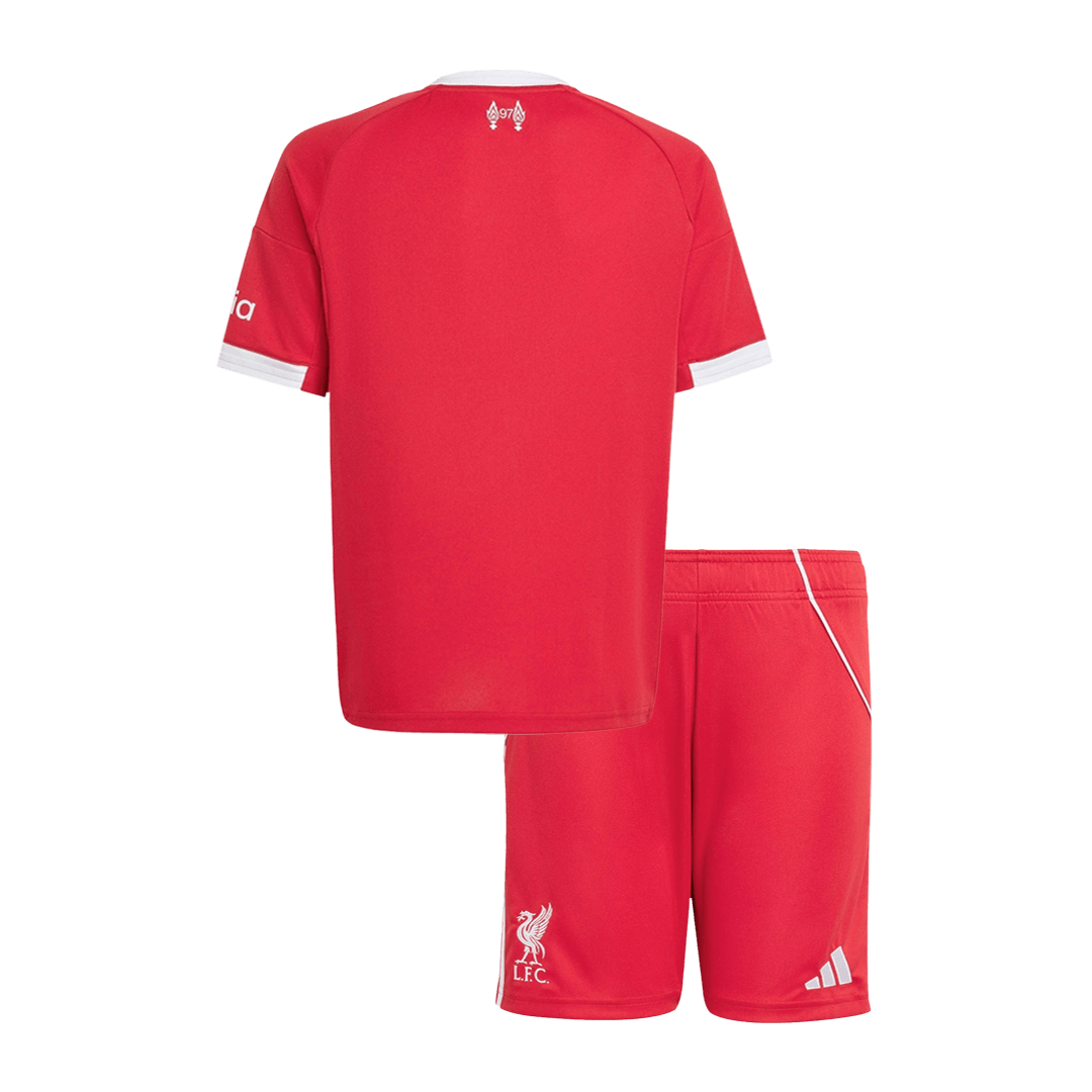 [Free]Kids Liverpool Custom Home Soccer Kits 2025/26 - bestsoccerstore