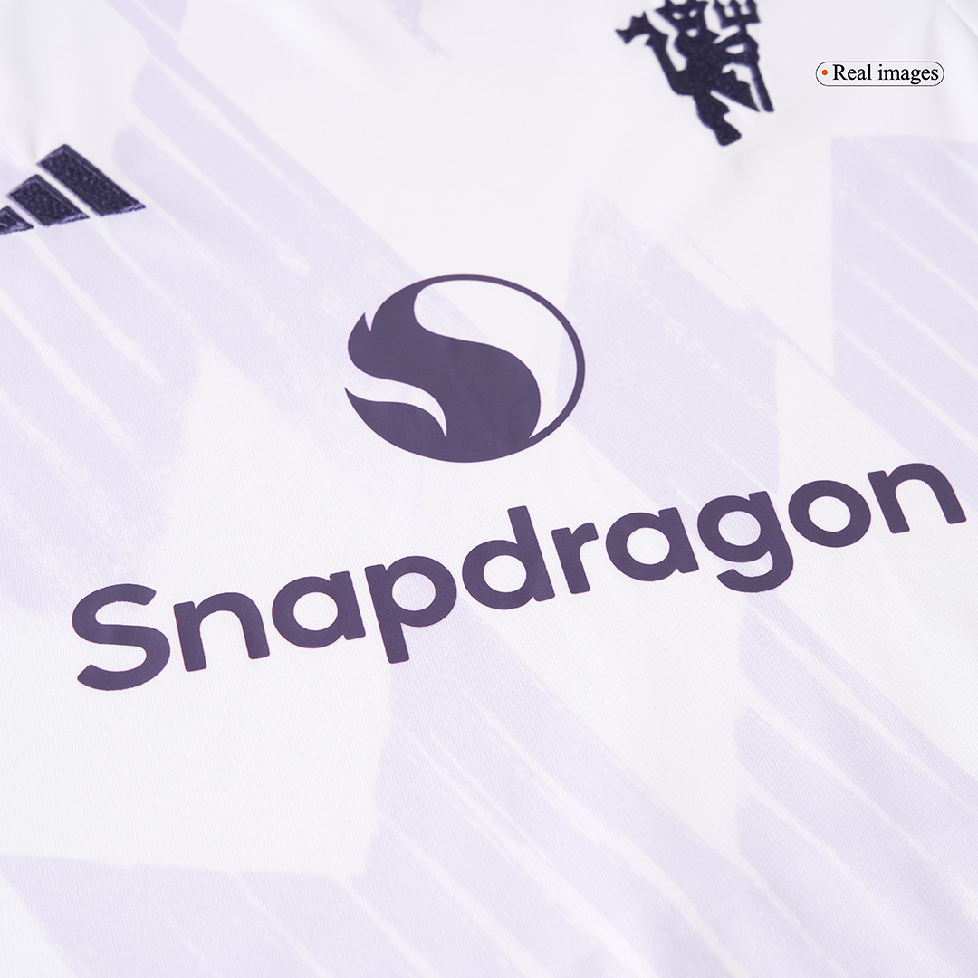 Kids Manchester United Custom Away Soccer Kits 2025/26 - bestsoccerstore