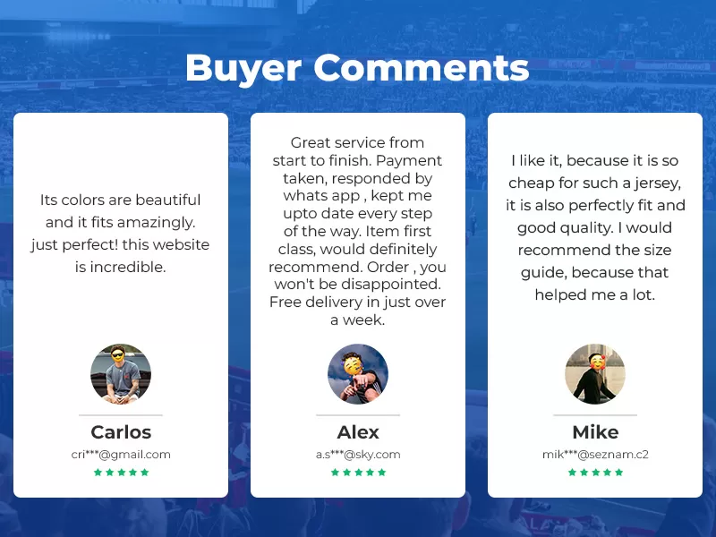 buyers'comment banner - bestsoccerstore