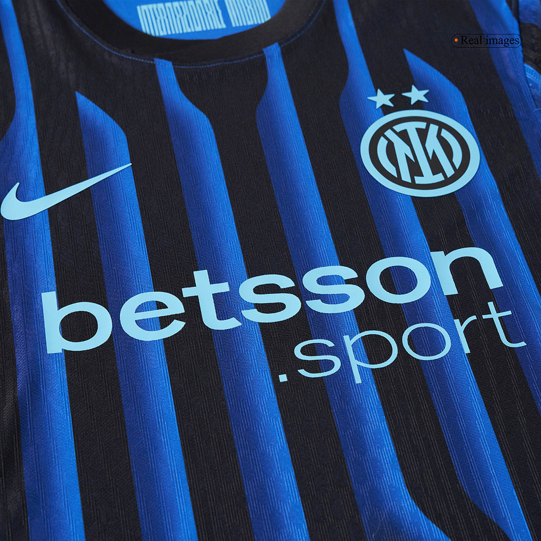 Inter Milan Home Custom Player Version Soccer Jersey 2025/26 - bestsoccerstore