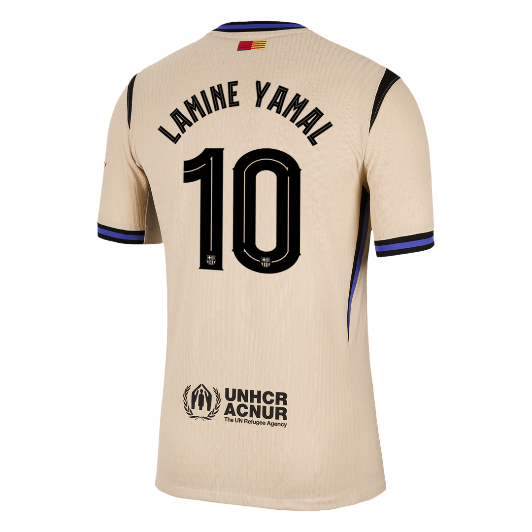 Barcelona x Kobe Bryant LAMINE YAMAL #10 Away Custom Player Version Soccer Jersey 2025/26 - UCL - bestsoccerstore