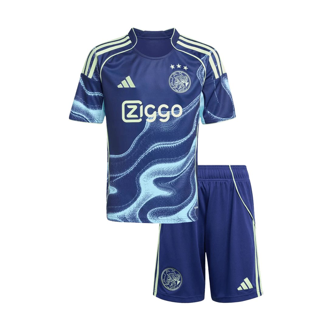 Kids Ajax Away Custom Soccer Kits 2025/26 - bestsoccerstore