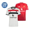 2 Pack - Manchester United 24/25 Home & Third Away Soccer Jersey Combination - bestsoccerstore