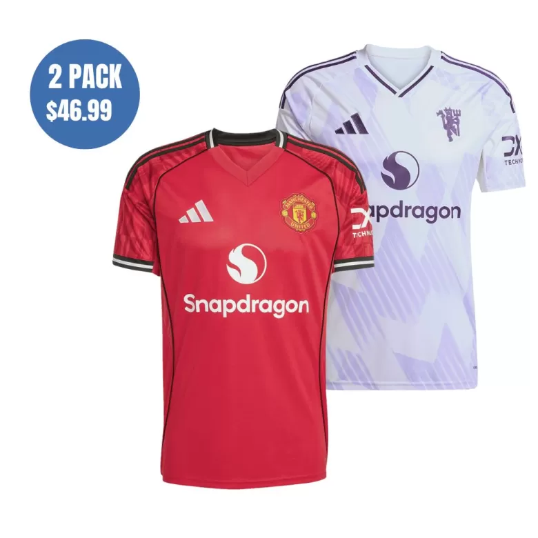 2 Pack - Manchester United 25/26 Home & Away Soccer Jersey Combination - bestsoccerstore