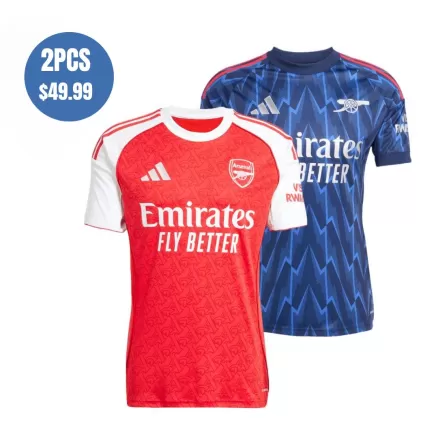 2 Pack - Arsenal 25/26 Home & Away Soccer Jersey Combination - bestsoccerstore