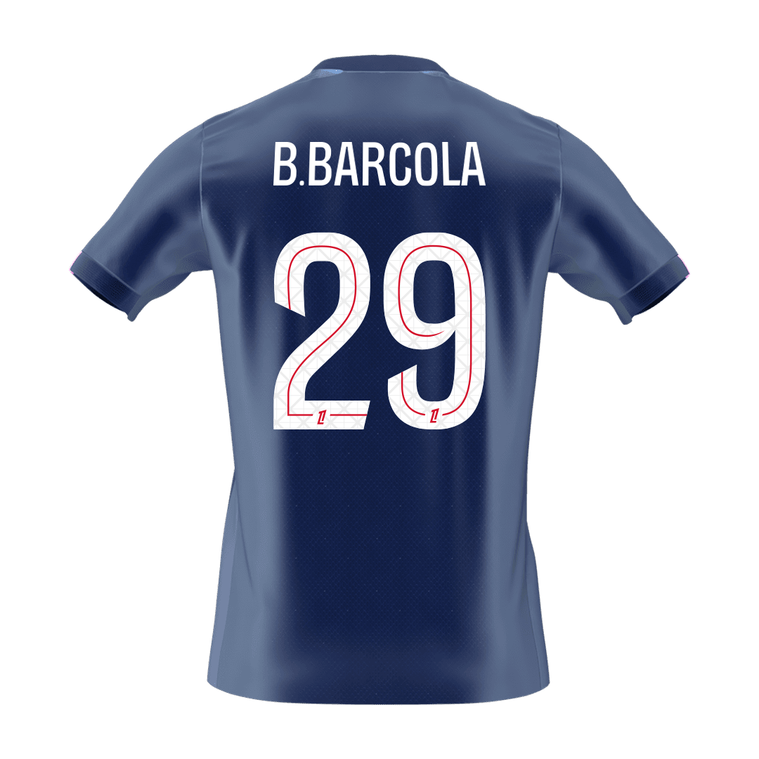 B.BARCOLA #29 PSG Soccer Jersey Home 2025/26 Shirt