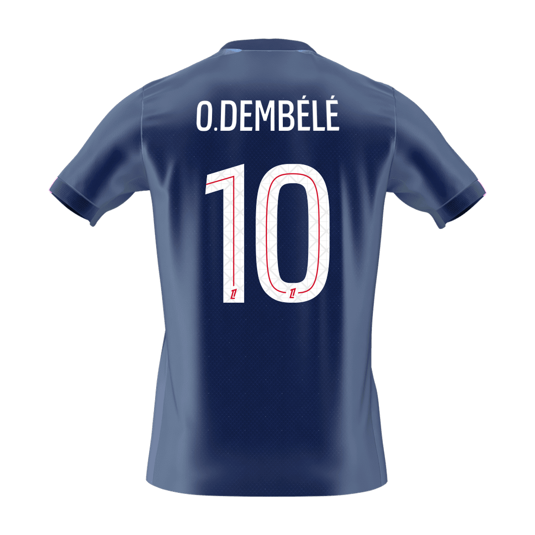 O.DEMBÉLÉ #10 PSG Soccer Jersey Home 2025/26 Shirt - bestsoccerstore