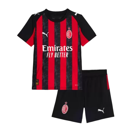 Kids AC Milan Custom Home Soccer Kits 2025/26 - bestsoccerstore