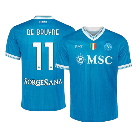 DE BRUYNE #11 Napoli Soccer Jersey Home Custom Shirt 2025/26 - bestsoccerstore