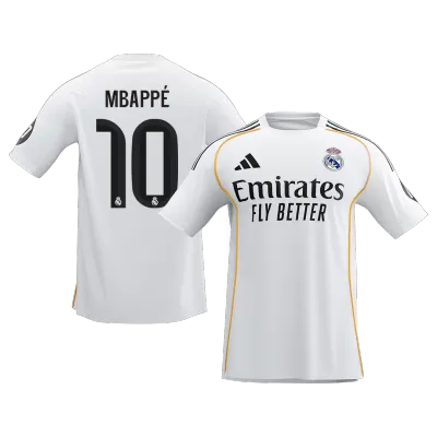 MBAPPÉ #10 Real Madrid Soccer Jersey Home Custom Shirt 2025/26 - bestsoccerstore