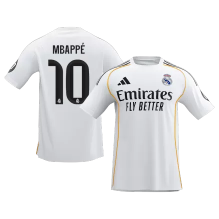 MBAPPÉ #10 Real Madrid Soccer Jersey Home Custom Shirt 2025/26 - bestsoccerstore