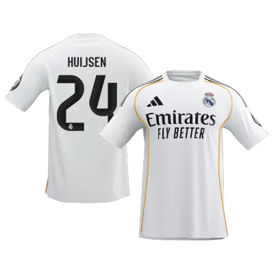 HUIJSEN #24 Real Madrid Soccer Jersey Home Custom Shirt 2025/26 - bestsoccerstore