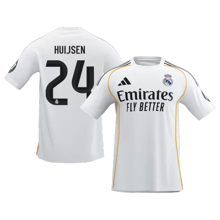 HUIJSEN #24 Real Madrid Soccer Jersey Home Custom Shirt 2025/26 - bestsoccerstore