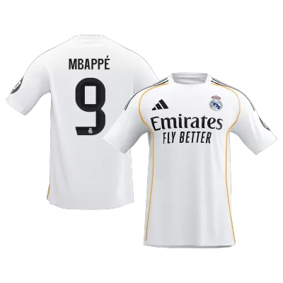 MBAPPÉ #9 Real Madrid Soccer Jersey Home Custom Shirt 2025/26 - bestsoccerstore