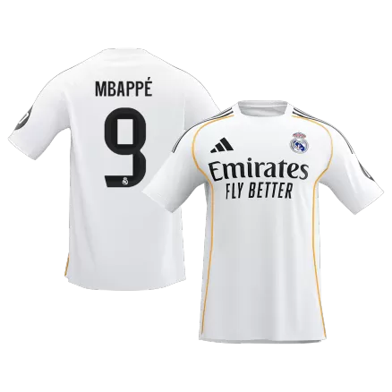 MBAPPÉ #9 Real Madrid Soccer Jersey Home Custom Shirt 2025/26 - bestsoccerstore