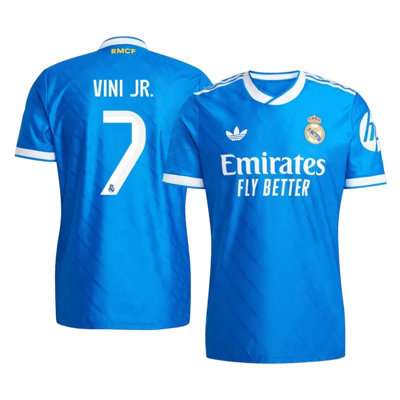 Authentic VINI JR. #7 Soccer Jersey Real Madrid Third Away Shirt 2025/26 - bestsoccerstore