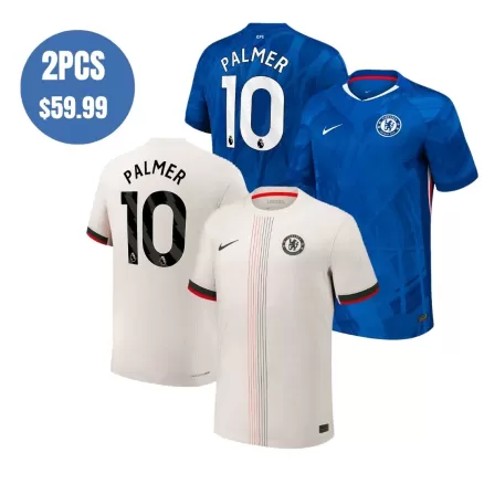 2 Pack - PALMER #10 Chelsea 25/26 Home & Away Soccer Jersey Combination - bestsoccerstore