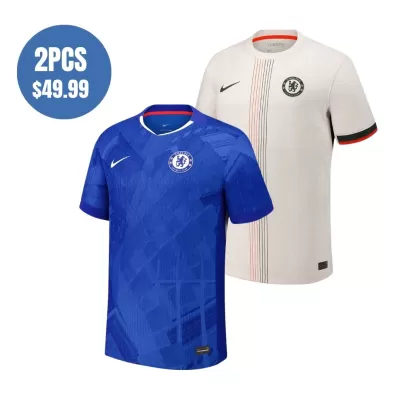 2 Pack - Authentic Chelsea 25/26 Home & Away Soccer Jersey Combination - bestsoccerstore